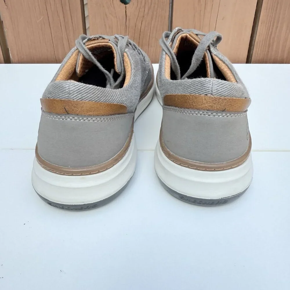 Skechers Men’s Classic Fit Air-Cooled Lace Up Casual Oxford Shoes Size 8 - Picture 3 of 9